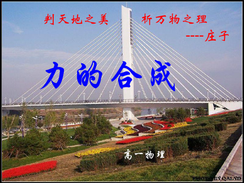 高中物理《力的合成》课件ppt