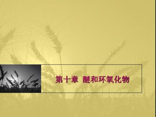 第十章醚和环氧化合物陈青