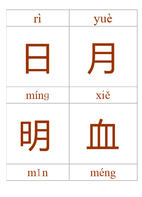汉字宫字卡(1)