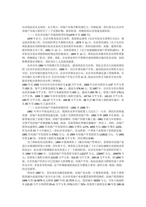 长沙商品房发展历程