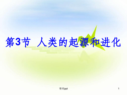 人类的起源与进化