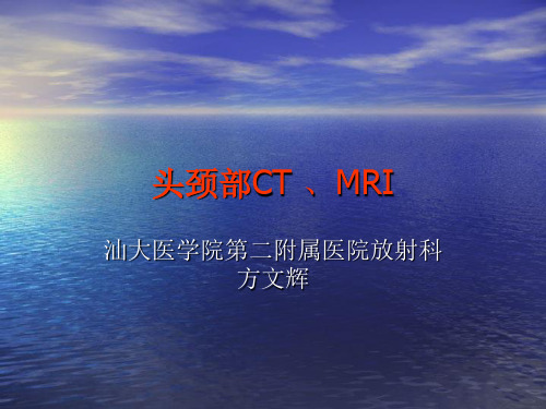 《头颈部CTMRI》PPT课件