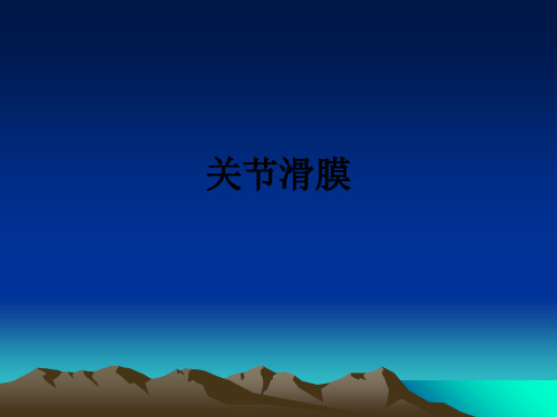 关节滑膜ppt课件
