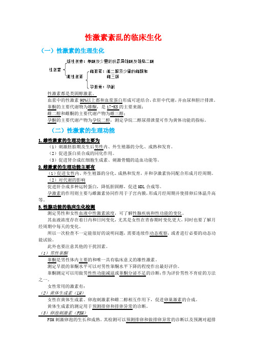 医学检验--性激素紊乱的临床生化
