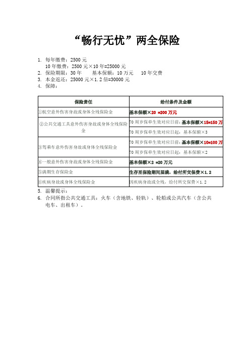畅行无忧
