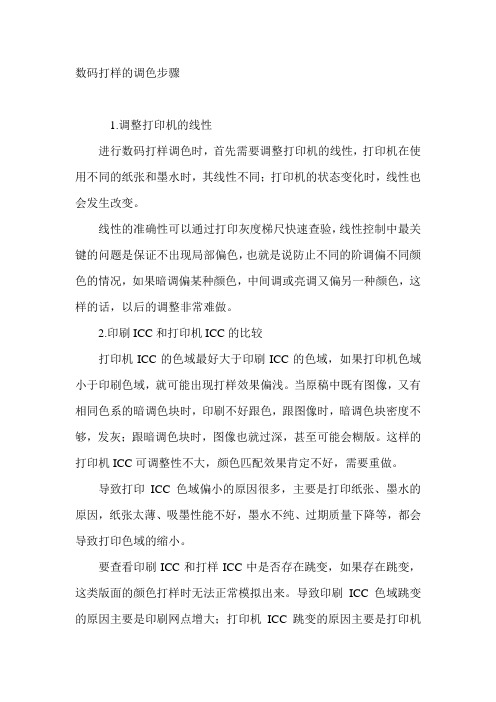 数码打样的调色步骤