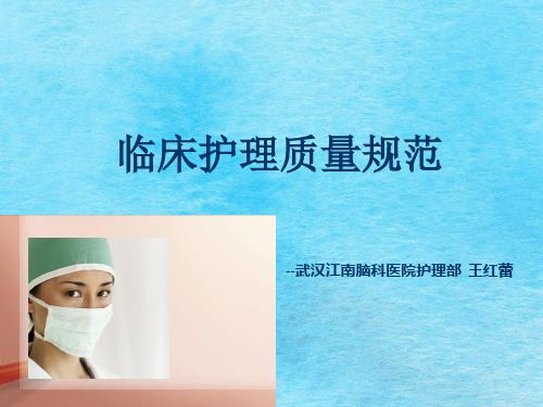 临床护理质量标准ppt课件