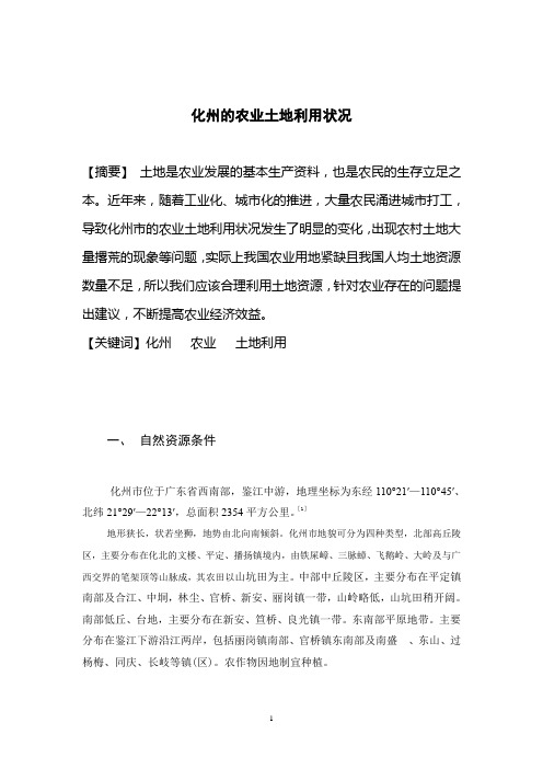 化州农业土地利用状况.doc
