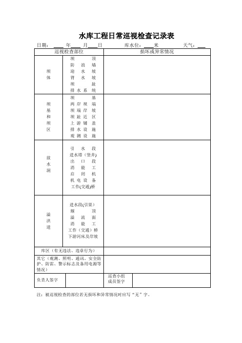 日常巡查