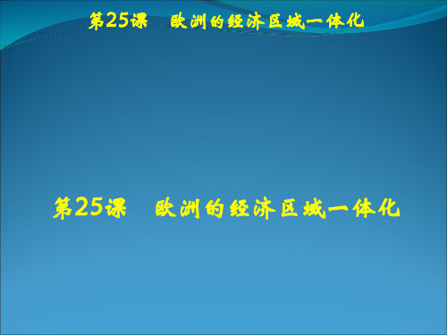 经济区域一体化财务知识分析规划