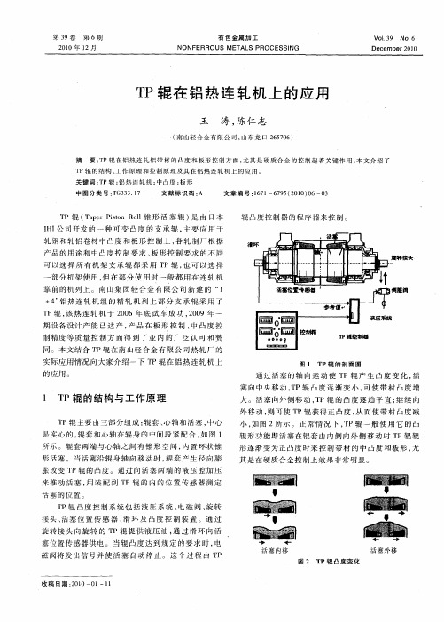 TP辊在铝热连轧机上的应用