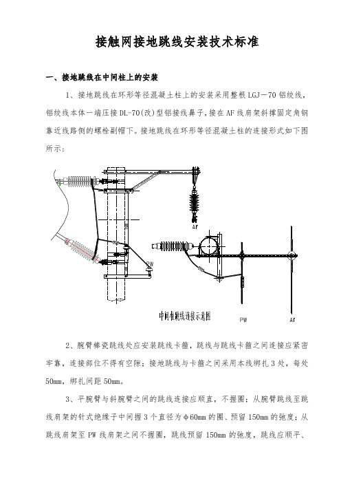 接触网接地跳线安装技术标准