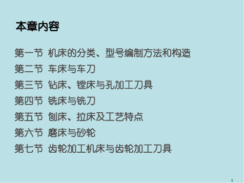 机械制造第3章 机床与刀具(2)