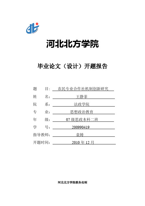 开题报告打印版