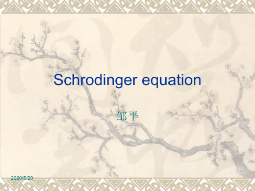 schrodinger方程