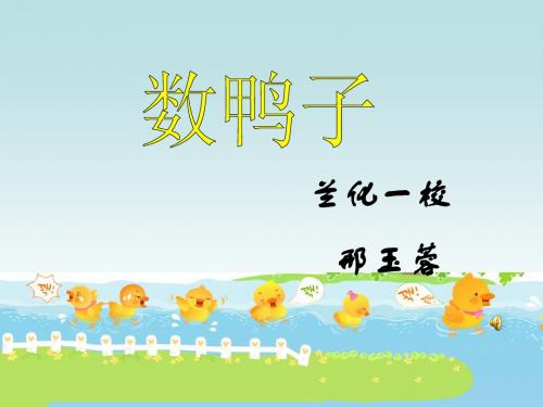 《数鸭子》PPT课件