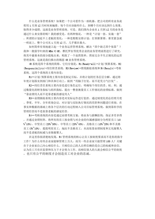 什么是业务管理系统
