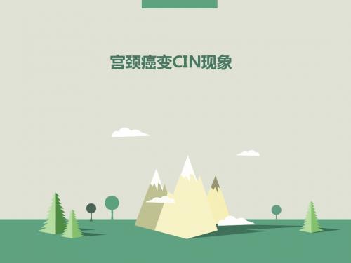 宫颈癌变CIN现象 PPT课件
