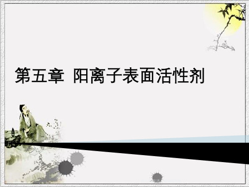 第五章_阳离子表面活性剂