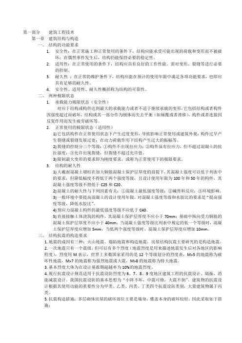建筑工程学习笔记