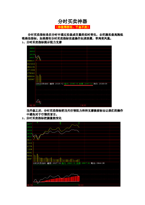分时买卖指标使用方法