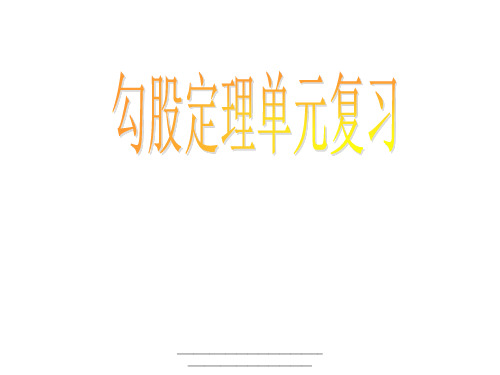 最新第17章_勾股定理复习课件
