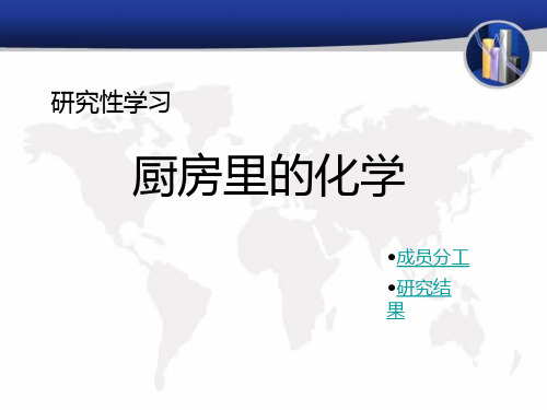 研究性学习-厨房里的化学