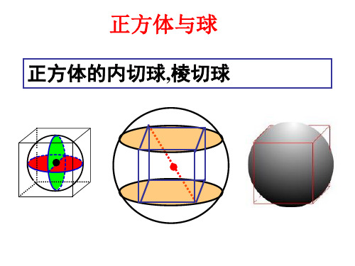 内切、棱切、外接