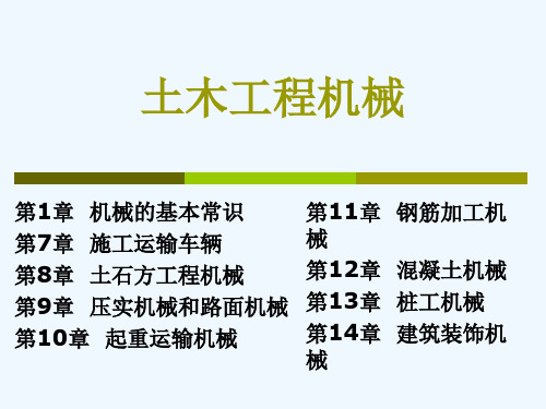 第1章机械的基本常识PPT课件