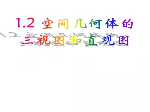 1.2空间几何体的三视图和直观图