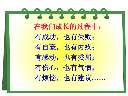 苏教版语文五年级上册习作4说说心里话课件(含过渡语)
