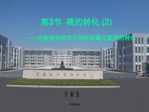 硫的不同价态的转化
