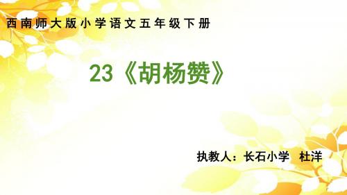 胡杨赞