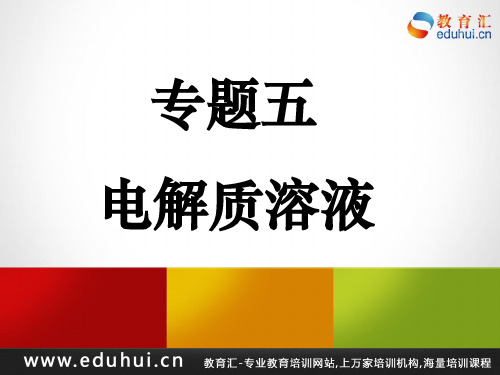 第二轮复习高三化学专题五电解质溶液