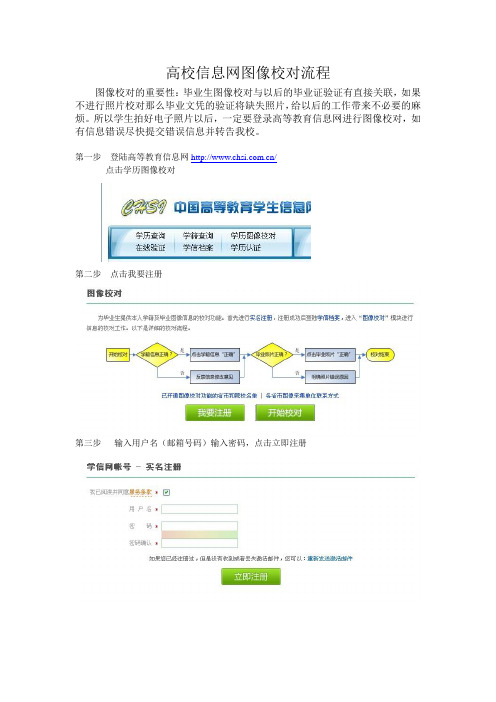 高校信息网图像校对流程