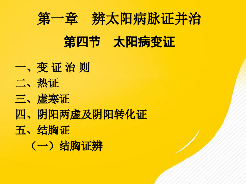 辨太阳病脉证并治优秀PPT资料