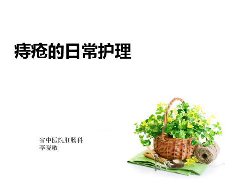 痔疮的日常护理