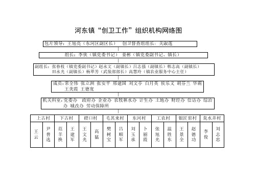 河东镇创卫网络图