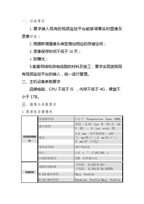 一、功能要求