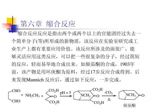 有机合成课件6章(缩合反应)(最新版)