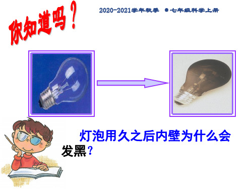 浙教版科学七年级上-课件-4.7升华和凝华(20ppt)