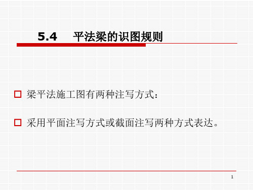 第五章梁平法施工图识读(2)