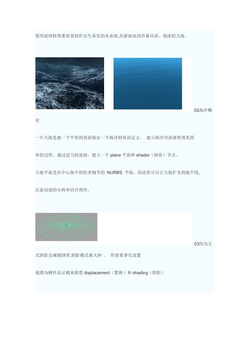 MAYA流体特效之海洋篇