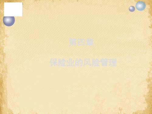 保险业风险分类与风险防范(ppt 12页)