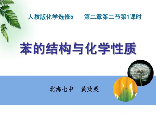 黄茂灵_苯的结构与化学性质说课