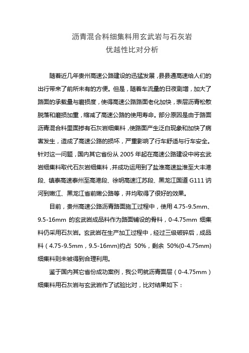 沥青混合料检测对比报告