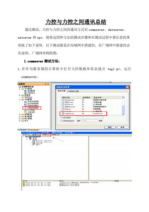 力控与力控通讯总结