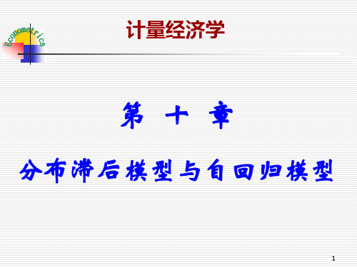第十章 分布滞后模型与自回归模型.ppt
