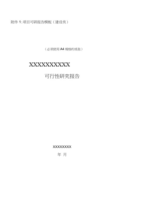 信息化项目可行性研究报告