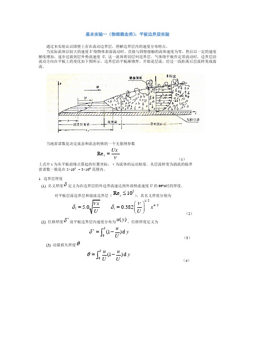 平板边界层实验